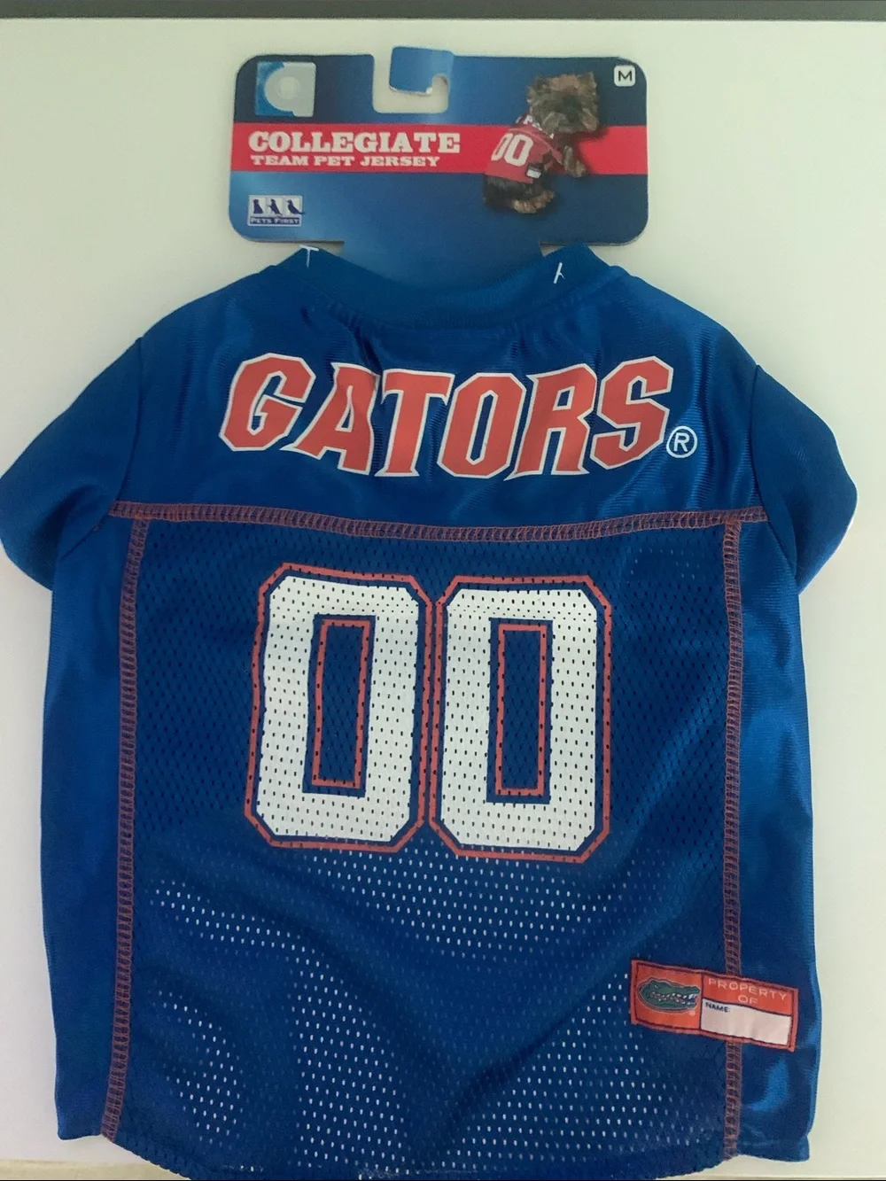 Florida Gators Blue Pet Mesh Sports Tee